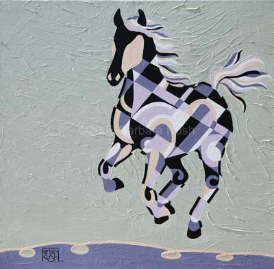 The Tao of Joy, Contemporary Equine Art Painting